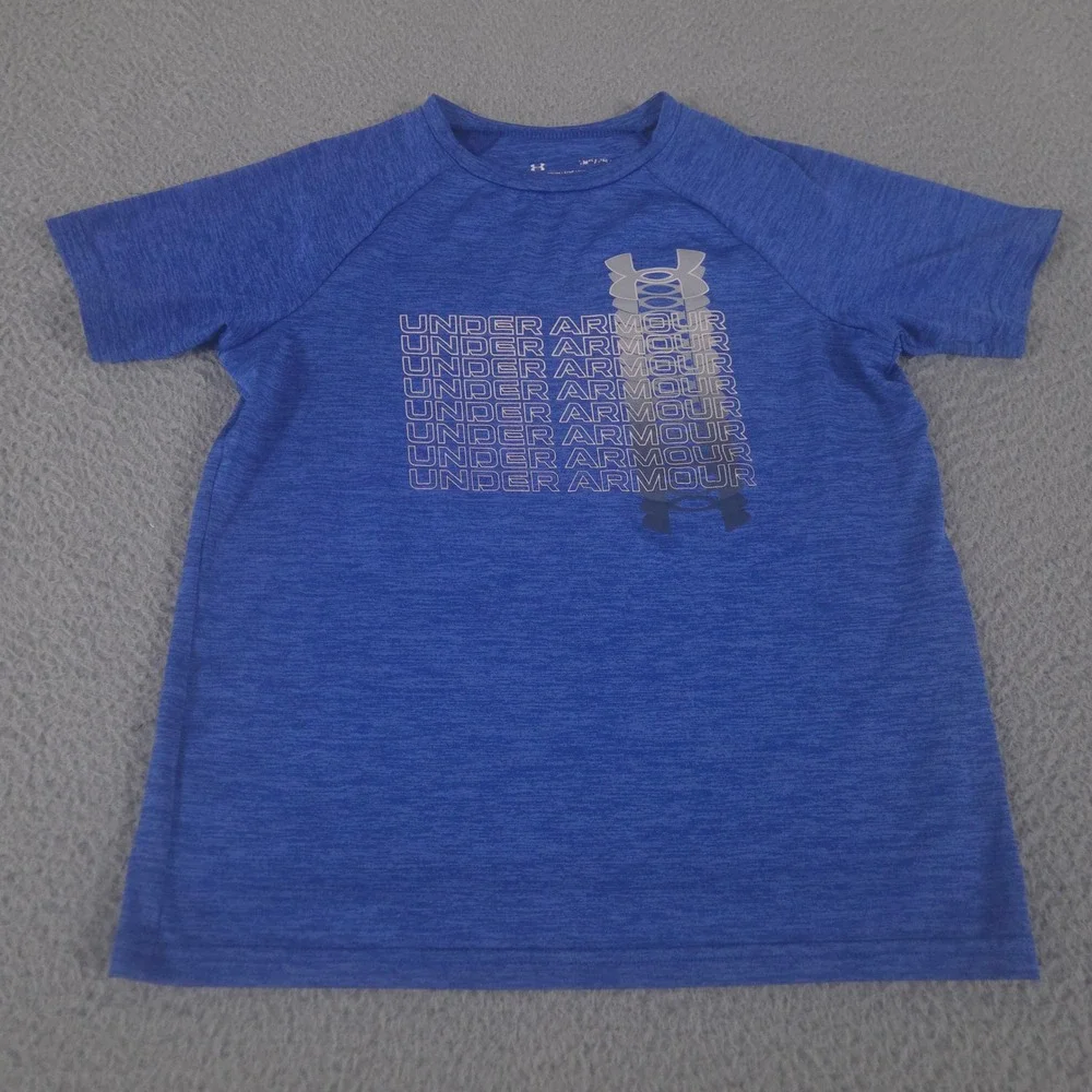 LOT OF 3 Under Armour Shirt Boys Y Medium Multi Tech Gradient Velocity 1/2 Zip